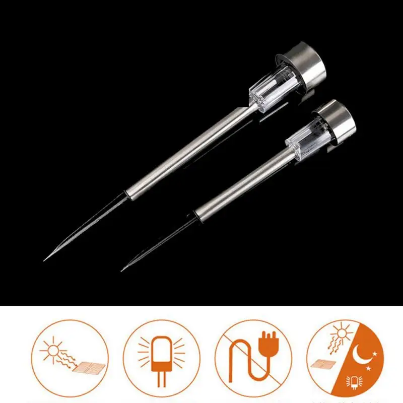 

New Solar Lawn Lamp Stainless Steel 2V 40MA Solar Lights Garden Lights Outdoor LED Lights