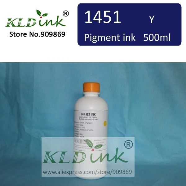 

1PCS x 500ml Compatible BCI1451 BCI-1451 Yellow Pigment ink for W6200 W6400 Large Format Printer