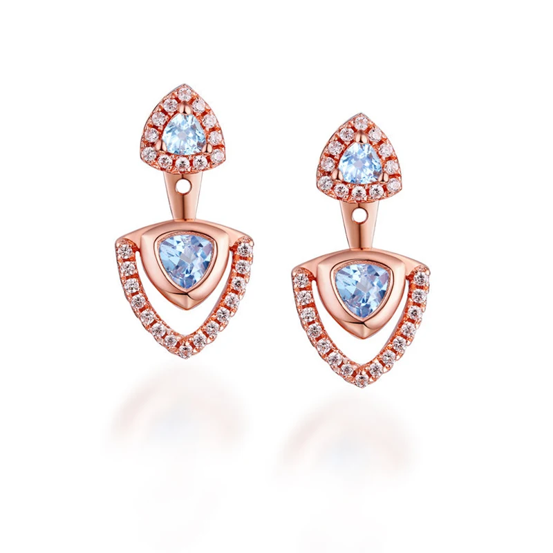 ANI 925 Sterling Silver Women Drop Earrings Natural Topaz Color Gemstone Fine Jewelry Engagement Dangle Earrings for Women ANI 925 Sterling Silver Women Drop Earrings Natural Topaz Color Gemstone Fine Jewelry Engagement Dangle Earrings for Women