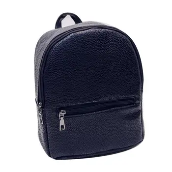 

Fashion Popular School Women Fashion Solid Color Faux Leather Backpack Small Tote Shoulder Bag