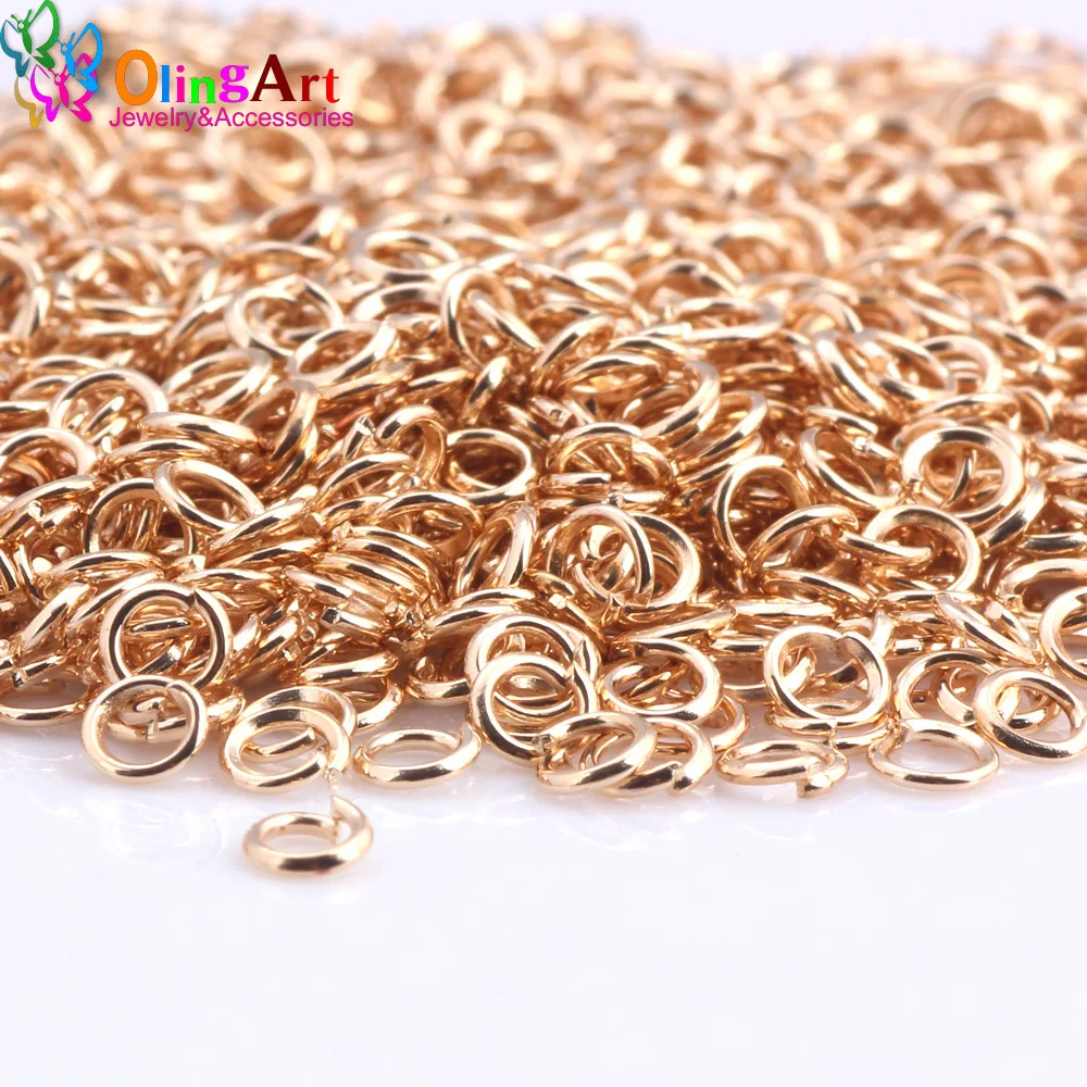 900PCS Jump Rings for Jewelry Making,Strong Silver Gold Open Jump Ring for  Jewelry DIY Craft Necklace Accessories 4mm 6mm 8mm 10 mm