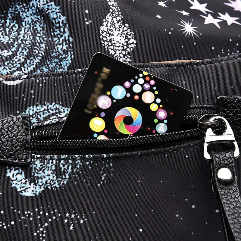 Fashion Women Oxford Cloth Starry Pattern Travel Shoulder Bag Hand Bag Mummy Bag bolso mujer sac a main torebki damskie 40AP1120