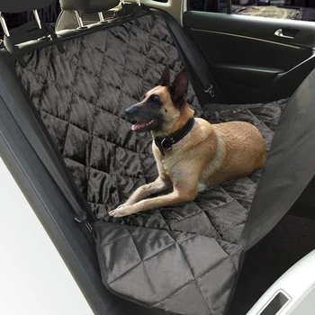 

Luxury 2 in1 Waterproof Car Rear Back Seat Cover Carrier and Back Cover of SUV for Pet dogs and cats car-detector bed