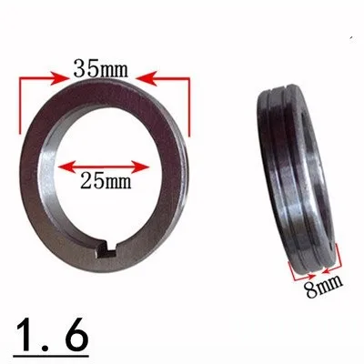 10 шт 1,6 мм роликовый механизм подачи проволоки, внутренний диаметр: 25 мм, наружный диаметр: 35 мм, ширина: 8 мм