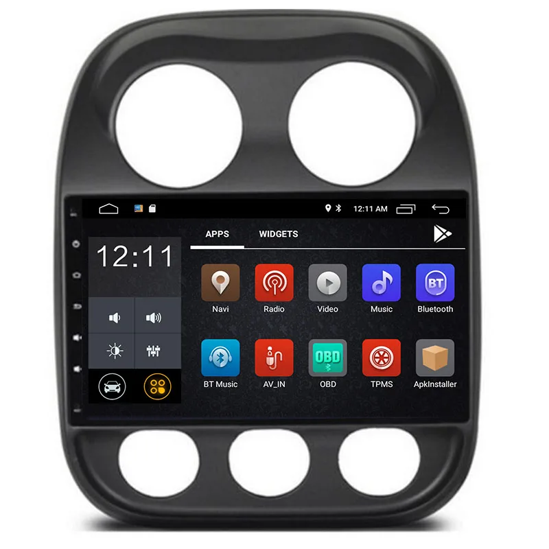 Top Android 8.1/8.0 Fit JEEP COMPASS / Patriot 2007 2008 2009 2010 -2018 2019 Octa Core PX5/PX30 Car DVD Player Navigation GPS Radio 2