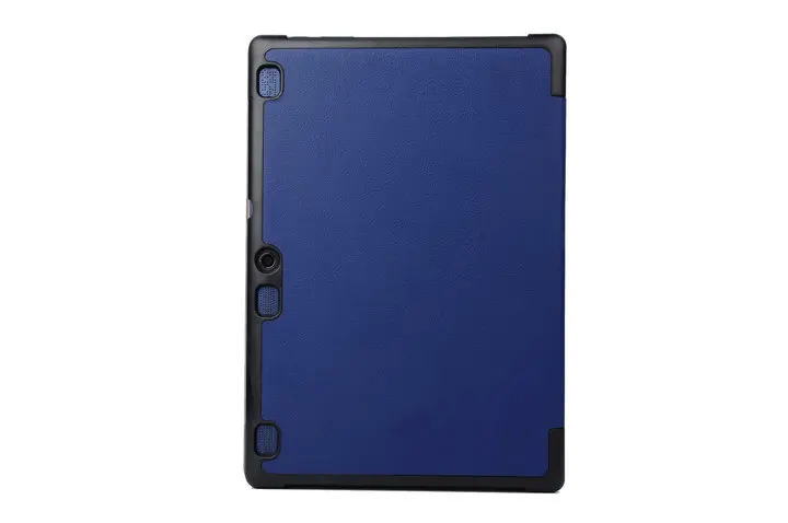 3 в 1 умный кожаный чехол-подставка для lenovo Tab 2 A10-70 A10-70L A10-70F A10 70 10," планшет+ Защитная пленка+ стилус - Цвет: Blue