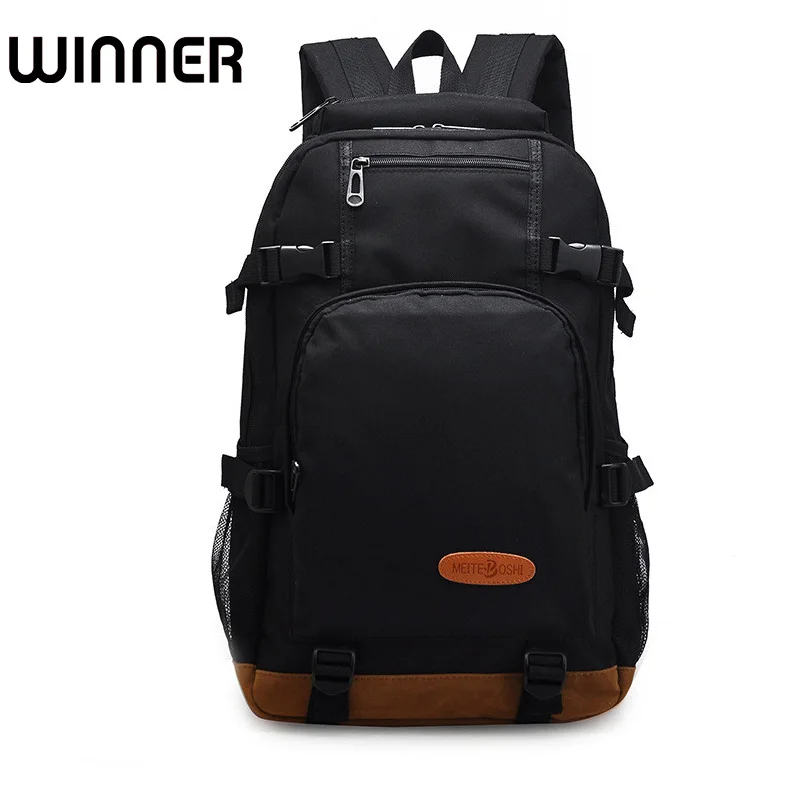 Waterproof Cool Backpack Men Bagpack High Middle School Student Bookbag Black School Bag for Teenagers Boys Girl