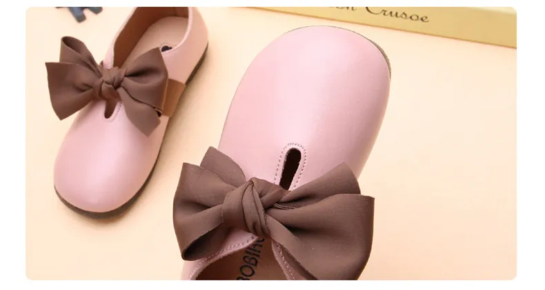 JGSHOWKITO/Модная детская обувь принцессы для маленьких девочек; детская кожаная обувь на плоской подошве для девочек; танцевальное платье; обувь для вечеринок с бантом