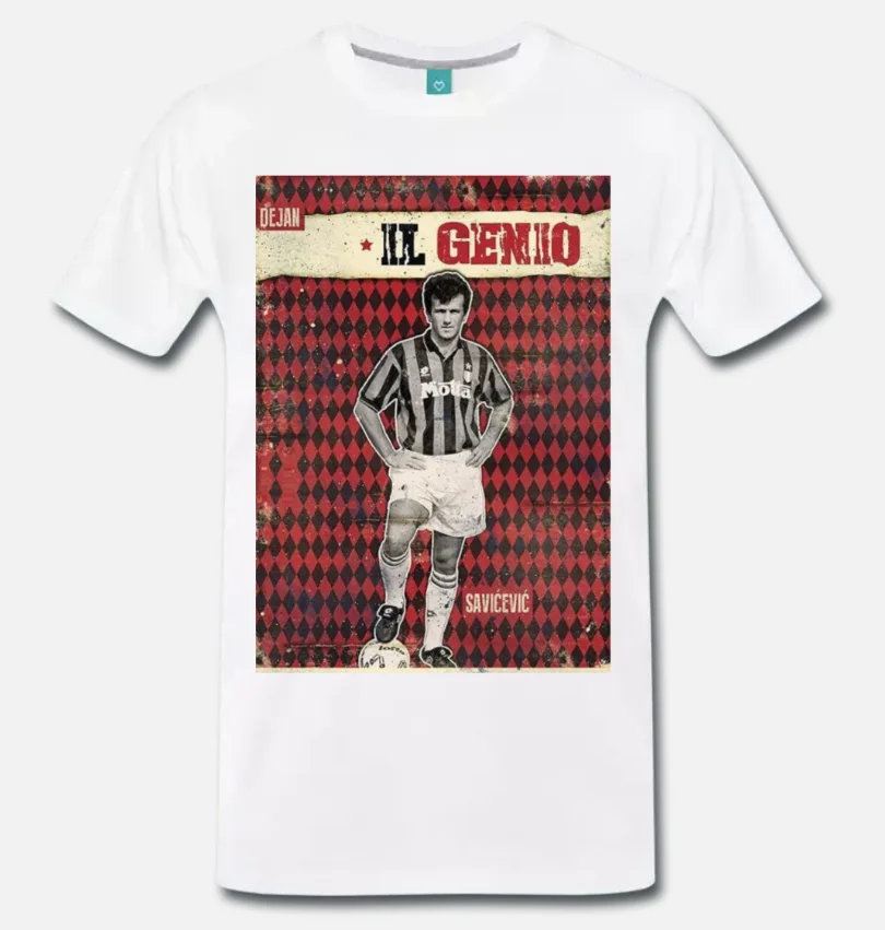 

T-SHIRT DEJAN SAVICEVIC MILAN IL GENIO CHAMPIONS - CALCIO 1 S-M-L-XL-2XL-3XL