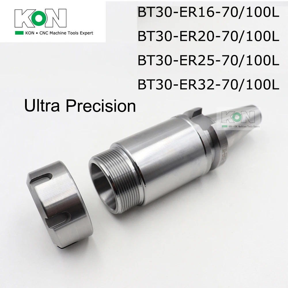 

[ChinaKON] ER BT Tool Holder BT30 ER20 ER25 ER32 70L 100L Milling cutter holder Milling Tool Holder/Collet Chuck Ultra Precision