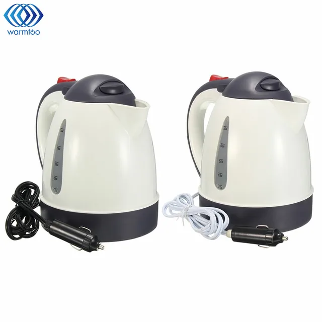 Cheap 1000ML Car Hot Kettle Portable Water Heater Travel Auto 12V/24V for Tea Coffee 304 Stainless Steel Large Capacity Vehicle