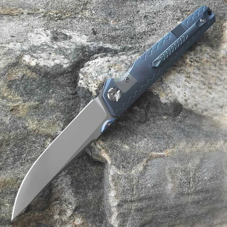 NIMO ножи дизайн Титановый сплав Встроенная ручка складной нож Лезвие M390 Открытый походный Нож Cyprinus carpio EDC