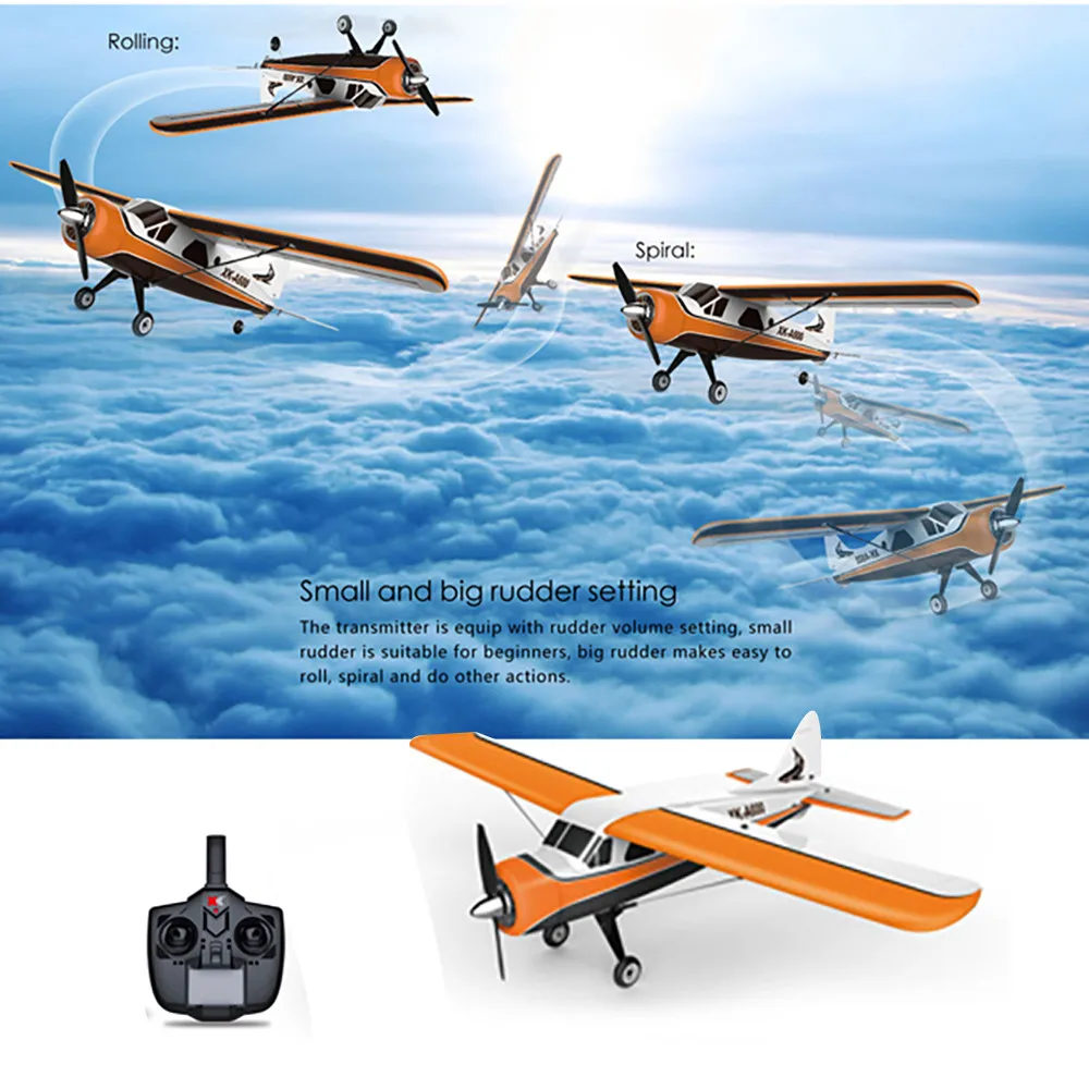 

FUTABA 2.4G remote control Wltoys A600 2.4G 3D6G mini remote control radio aircraft drone aircraft 1404 brushless motor#/20