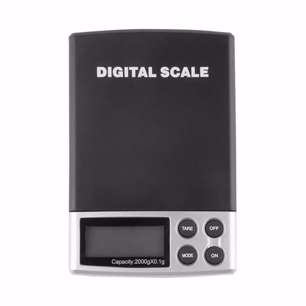 2000g x 0.1g Digital Scale LCD Pocket Scale Jewelry Gold Gram Balance