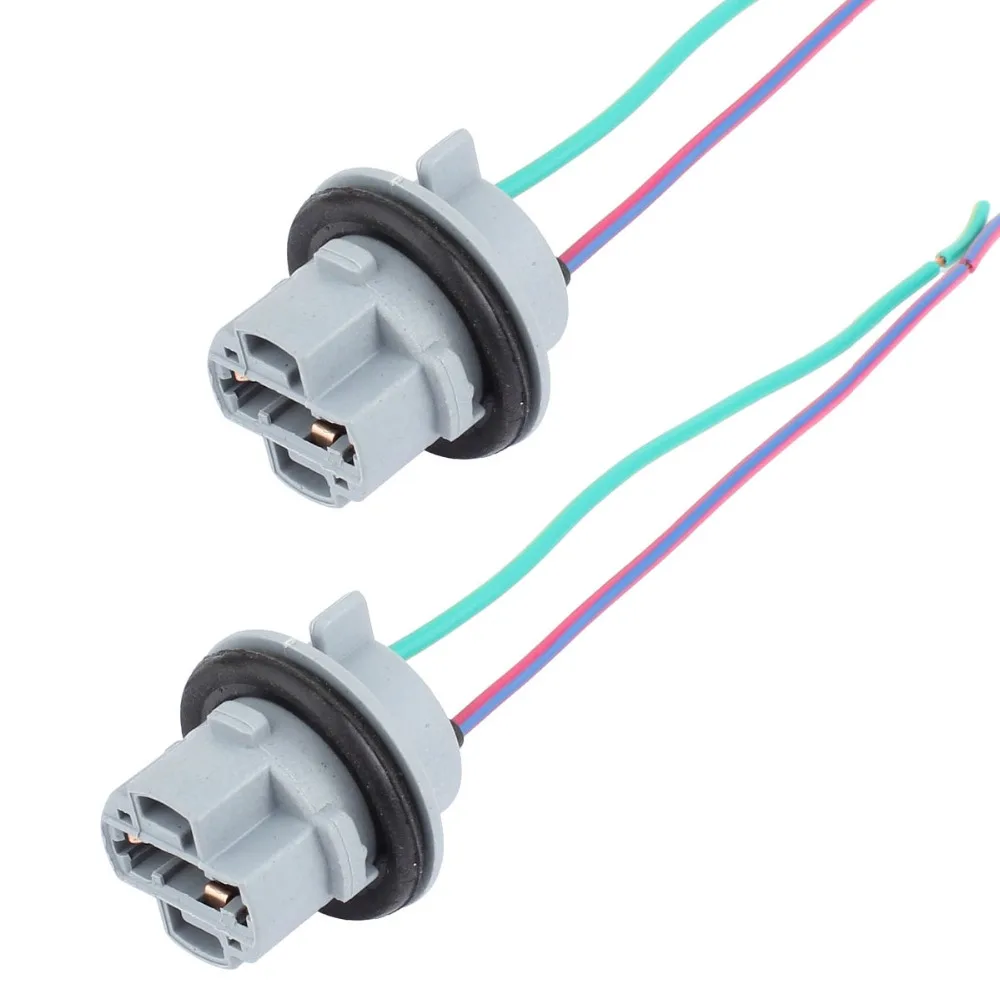 2pcs 7440 T20 Sockets Female Adapter for Turn Signal/Reverse Light