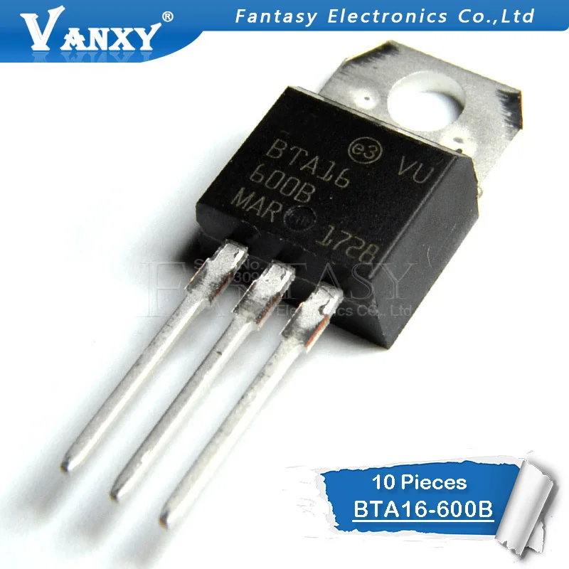 10 шт. Φ TO 220 TO220 16 600B BTA16 600V 16A TRIACS новые и оригинальные|triac 16a|triac bta16c c |