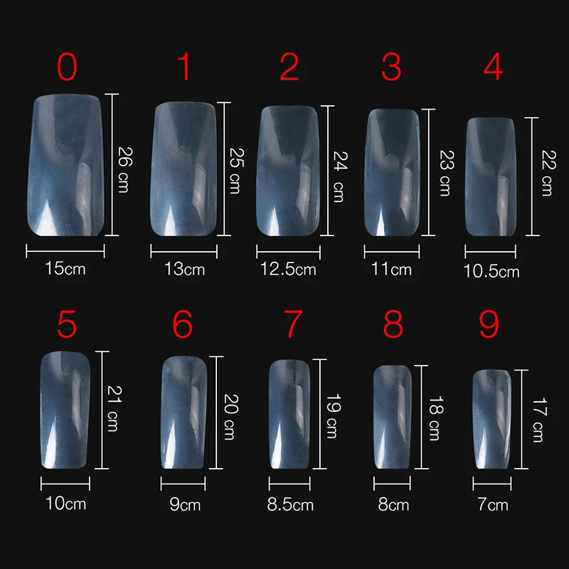 100/500 шт. накладные ногти акриловые расширение полный типсы для маникюра DIY маникюрного салона, поддельные наклейки белый прозрачный натуральный Цвет гвозди