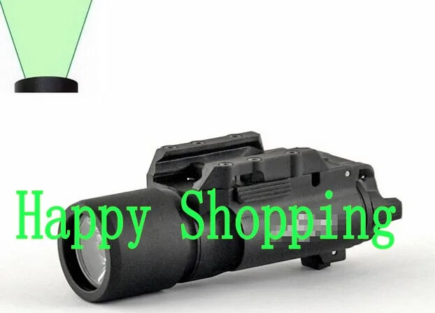 

Tactical SF X300 Green Light Torch LED Light Lumens Flashlight For Hunting Black