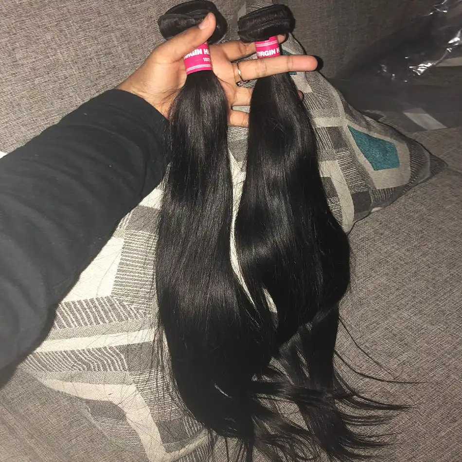 Longqi Straight Hair Bundles Natural Remy Human Hair Brazilian