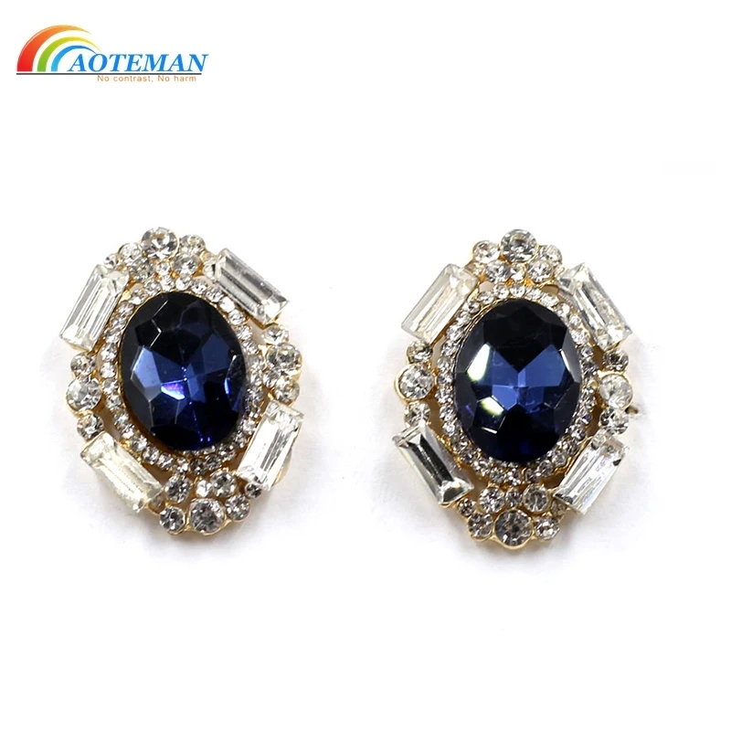 

AOTEMAN Square Crystal Stud Earrings For Women 2016 Geometric Alloy Small Statement Earring Boucle d'oreille Women D1205