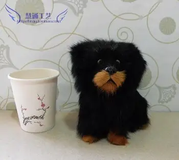 

Cute lifelike wool crafts display window dog decoration household decoration gift decoration