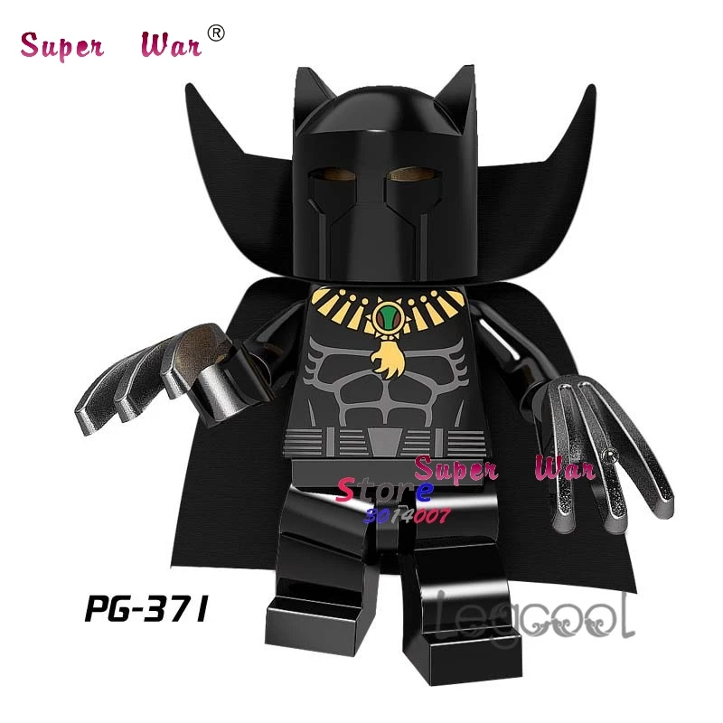 

1PCS model building blocks action superheroes Black Panther Learning Doll party diy toys for children gift