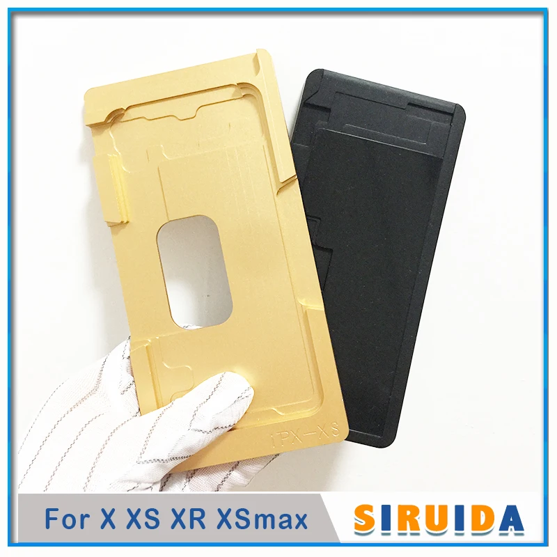 

Mold For iPhone X XS XR XSmax LCD Outer Glass Screen Laminating UV Glue Positioning Alignment Laminator Metal Mould + Mat