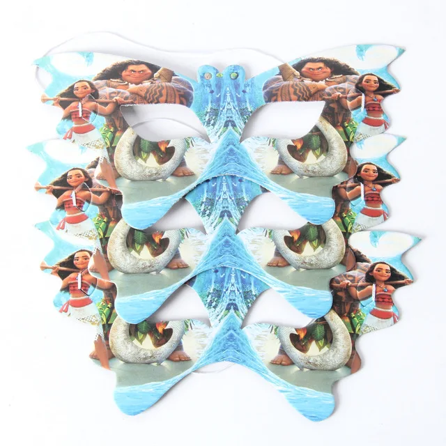 

10pcs/lot Moana Party Masks Paper Mask Cartoon Theme DIY Cosplay Mask Kid Boy Girl Birthday Party supplies Decoration Eye Cover