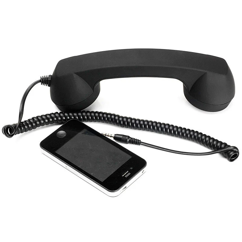 

Eliminate mobile phone radiation Fashion comfortable Mic Retro Telephone Cell Phone Handset Receivers Fancy Gift