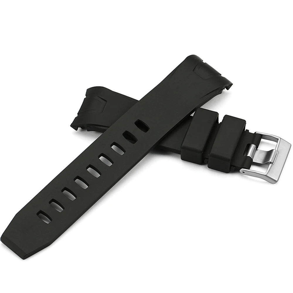 IStrap 22 мм черный резиновый ремешок для часов с изогнутым концом сменный Omega Seamaster