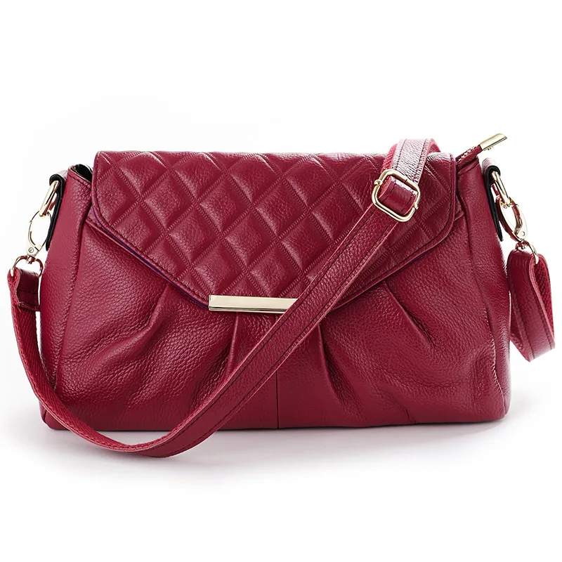 

Women Messenger Bags Women Handbag Bolsas Dumpling 100% Cow Genuine Leather Shoulder Bag Crossbody Bags Female Bag Mom Package