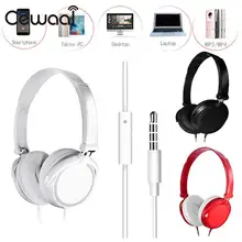 Cewaal складные проводные наушники с высоким звуком, шумоподавление, объемный звук, MP3 PC, ноутбук, смартфон, бас-наушники