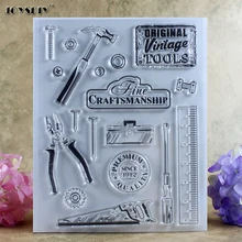Original Vintage Tools Fine Scrapbook DIY photo cards account rubber stamp clear stamp transparent stamp card DIY stamp 18*14cm