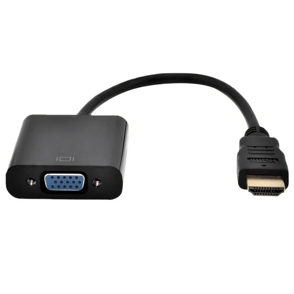 

Portable HDMI To VGA Video Converter Adapter Full HD 1080P VGA HDMI Male to Female Cable Cord for HDTV PC Laptop DVD