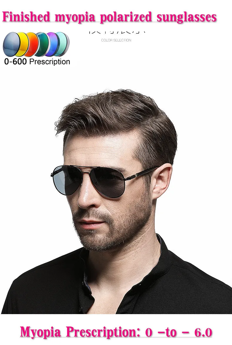 Custom Made Myopia Minus Prescription Polarized Lens Sport Polarized