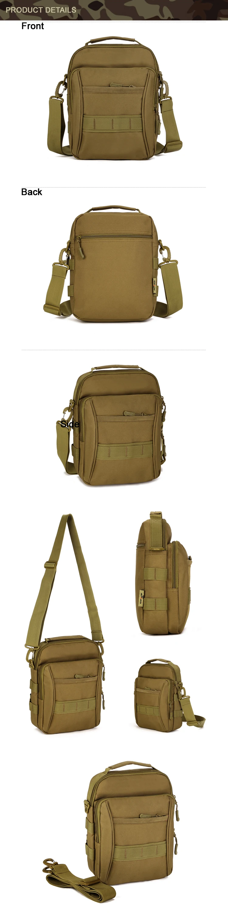 Тактическая охотничья сумка мужская нейлоновая дорожная походная сумка на плечо для верховой езды водонепроницаемая сумка милитари для iPad мини-сумка