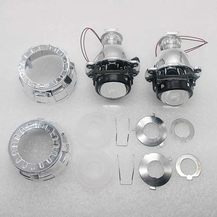 

Free shipping HID bulbs Bi-Xenon Projector Lens Kit 1.8 inch small size with A mask and B mask for h1 led headlight HID bulbs