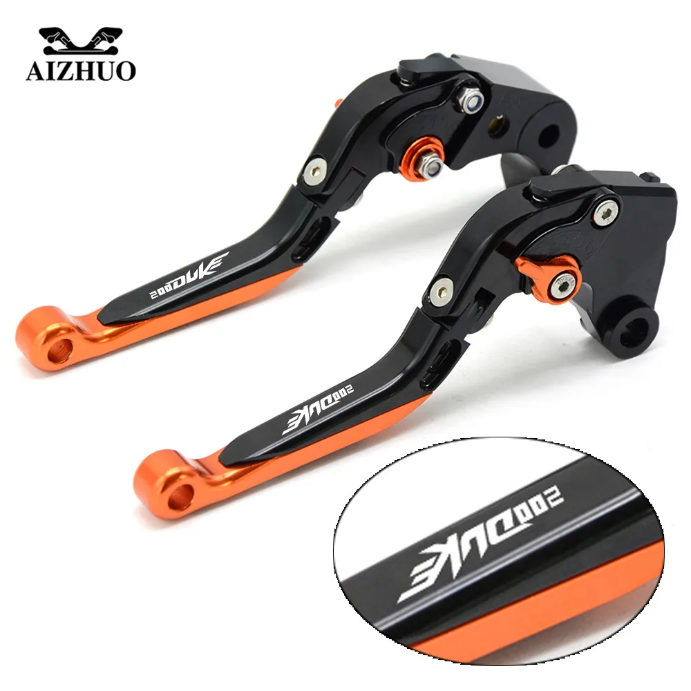 CNC Pivot Motorcycle Brake Clutch Lever Motobike Folding Extendable Brake Levers For KTM 200DUKE 200 DUKE RC200 RC 200 2014 2015