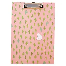 5 шт. милых животных файл папка письма клип доска кактус