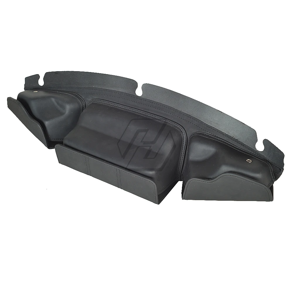 leather motorcycle windshield bag