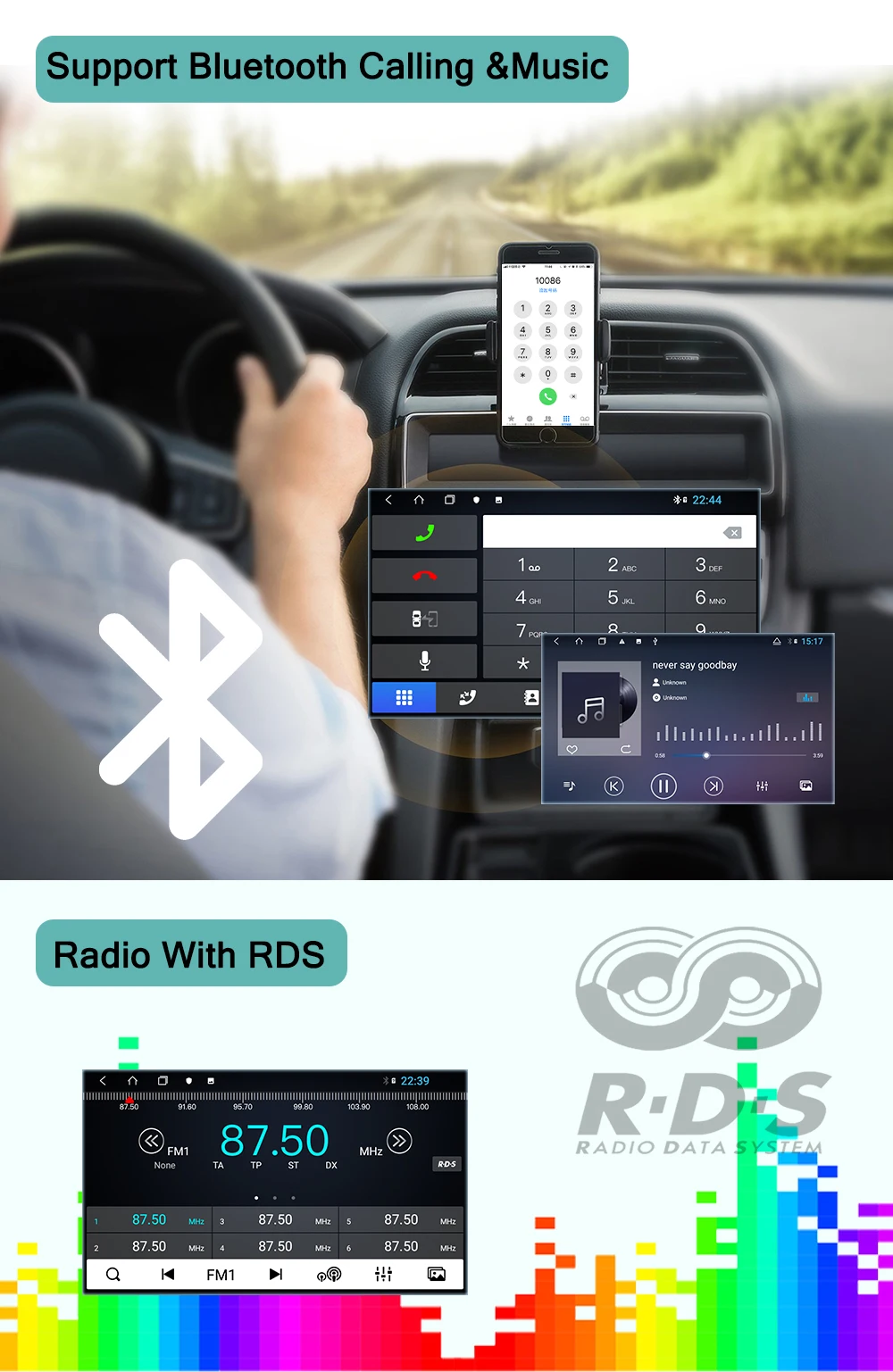 Best AUTOTOP 9" 2din Android 8.1 Car Multimedia Player for Mitsubishi Lancer 4G RAM 64G ROM Car Radio RDS Wifi Mirrorlink BT No DVD 2