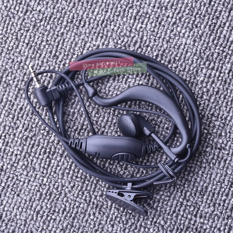 Универсальный 1 Pin Черный рожок Динамик наушники Высокое качество наушник гарнитура Y Тип наушники для Yaesu Vertex кабельный зажим наушники