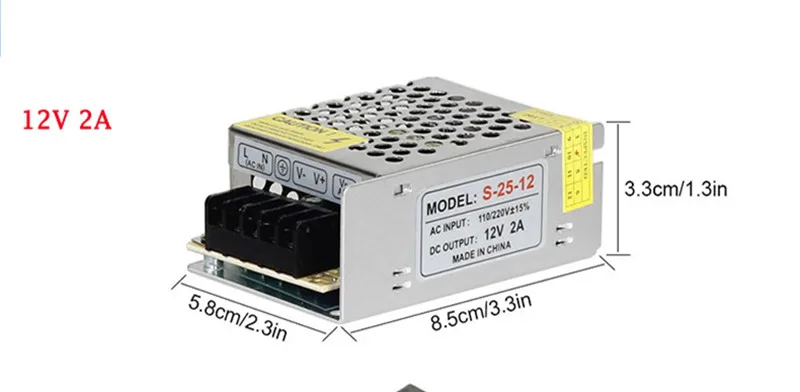 Питание DC 12V 2A 3A 5A 10A 12A 15A 20A 30A 40A 50A освещение Трансформатор для Светодиодные ленты при наличии отраженного света драйвер адаптера питания