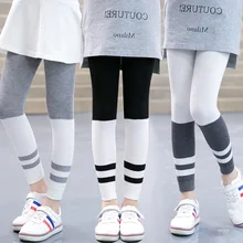 Г., новые осенние леггинсы для девочек леггинсы в полоску для девочек, От 2 до 10 лет Детские хлопковые штаны в стиле пэчворк для девочек, повседневные брюки