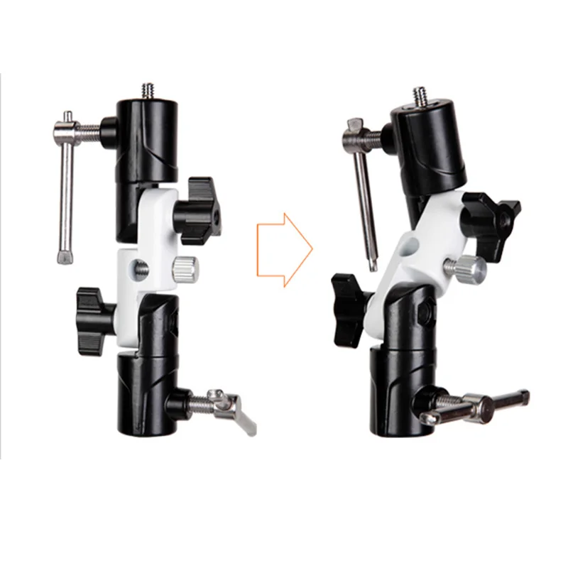 Murah 3 Bagian U Tipe Putaran Blitz Braket untuk Umbrella Penahan Ringan Penyangga Dapat Disesuaikan Gdeals