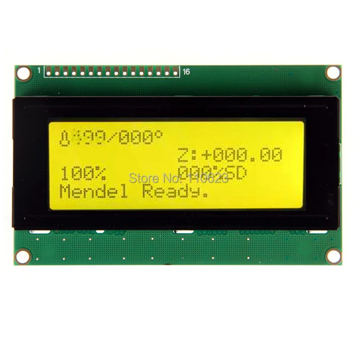 

Yellow Color Serial I2C/TWI 2004 Character LCD Module For 3D Printer Or Other Diy Project