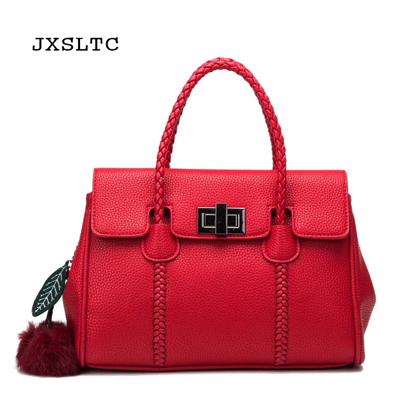 

JXSLTC New Arrival 100% Soft Genuine Leather Fashion Women Handbag High Quality Female Casual Tote Office Ladies Business Bag