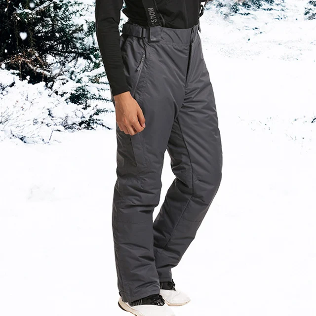 Winter Warm Outdoor Ski Pants men Waterproof snowboard Pants Suit Solid