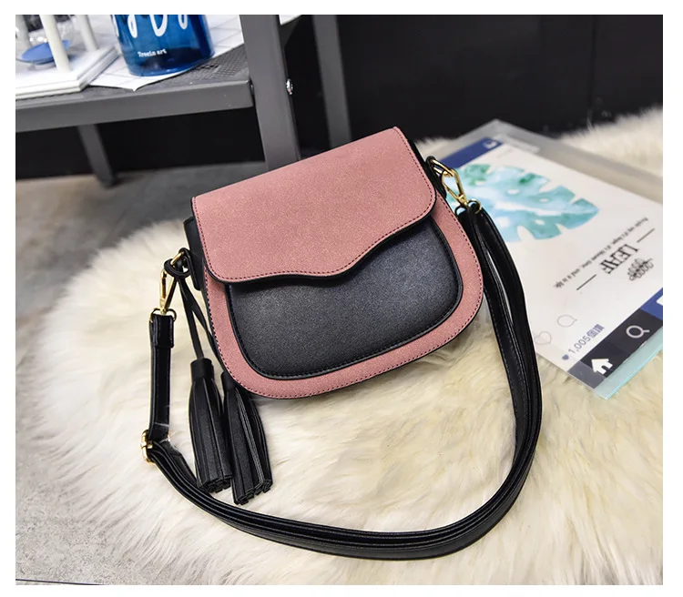 Для женщин PU нубук кисточкой Кошельки для монет Дамская винтажная Crossbody телефон Сумки сумки Carteira Bolso feminina для девочек