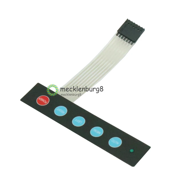 5PCS Membrana Tastiera 16 Pulsanti - Compatibile Con Arduino, 100 Milioni Di Cicli, 77x70mm - Foto 7